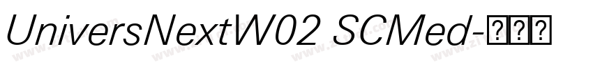 UniversNextW02 SCMed字体转换